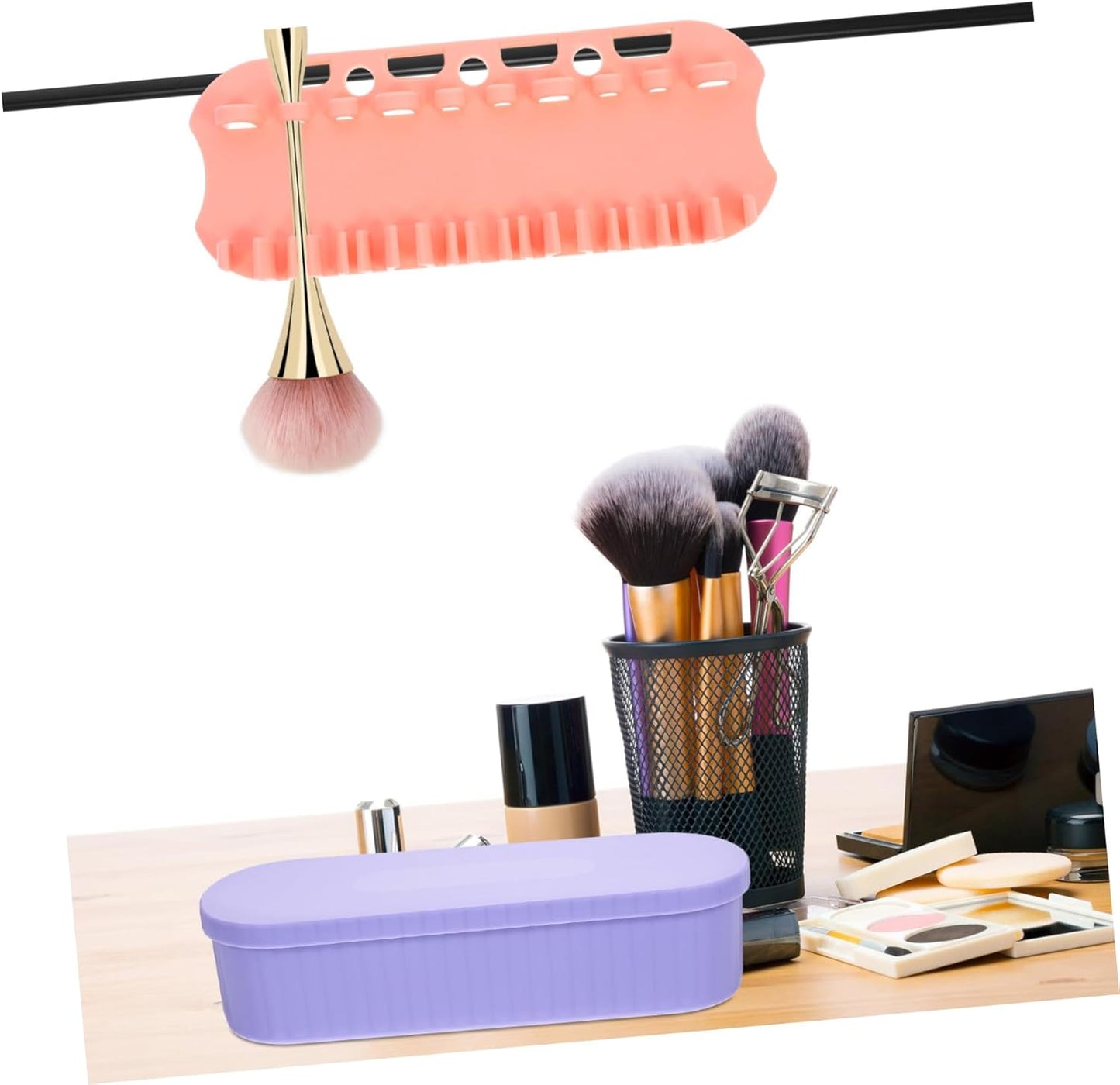 Makeup Brush Cleaning Storage Box Makeup Brush Cleaner Box for Women Home