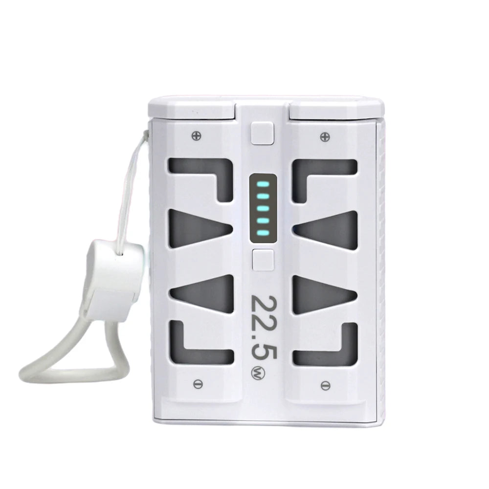 DIY Kit for 2x 21700 Battery Case 22.5W Fast Charging Power Bank Case One-Click Battery Swap Dual Mode Support for Low Current
