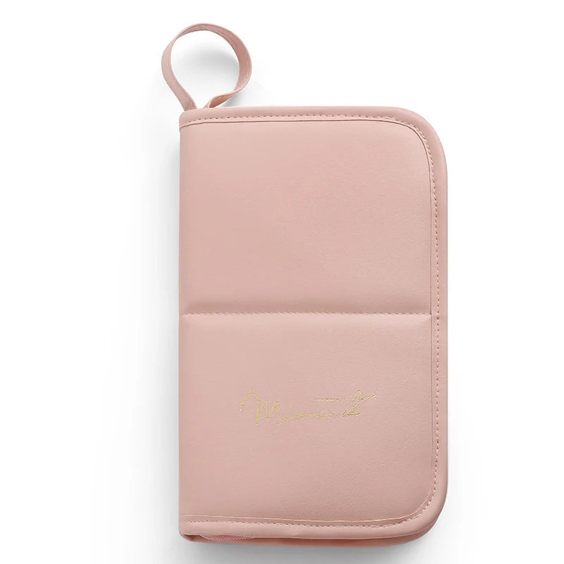 Makeup Brush Case Makeup Brush Holder Travel Waterproof Cosmetic Bag Stand-up Foldable Makeup Cup With Zipper Makeup Brush Bag