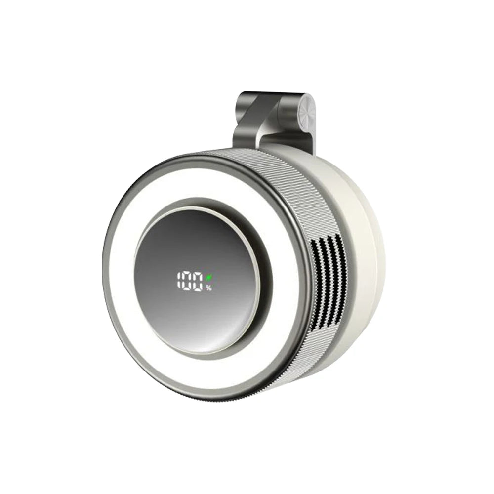 Portable Fan Mini Fan For Home Outdoor USB Rechargeable Magnetic Lamp Fan Rotating Collar Clamped Bladeless Bracket Fan
