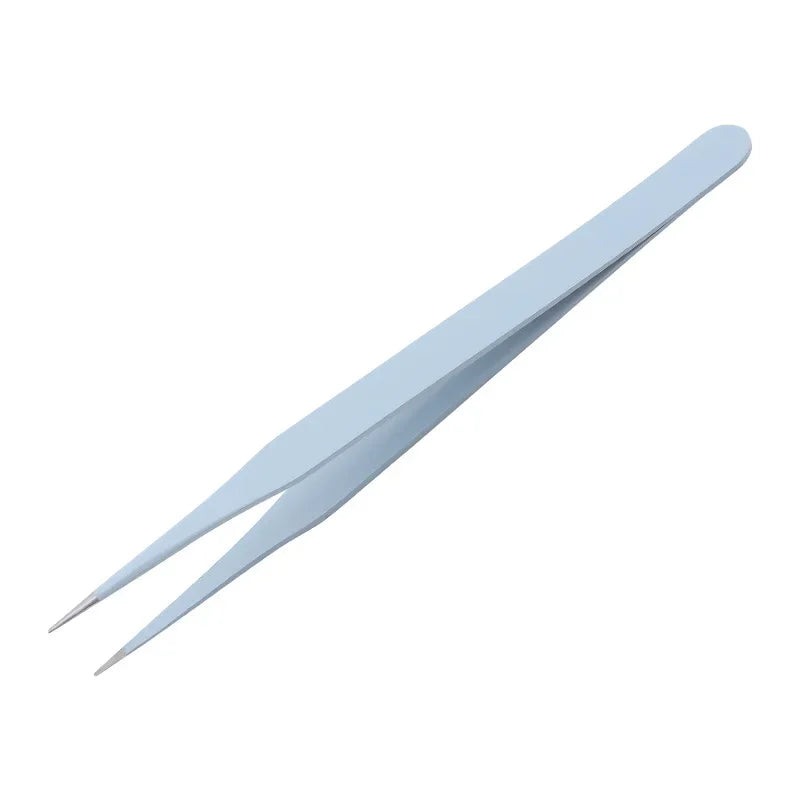 Eyebrow Tweezers Stainless Steel Slant Tip Hair Removal Makeup Tool Kit Eyelashes Extension High Precision Anti-Static Tweezers