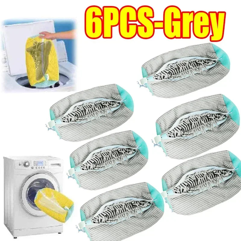 Reusable Plastic Shoe Laundry Bag - Sneaker Cleaning Kit, Ideal for Home Storage and Travel,round for Sneakers and Shoes