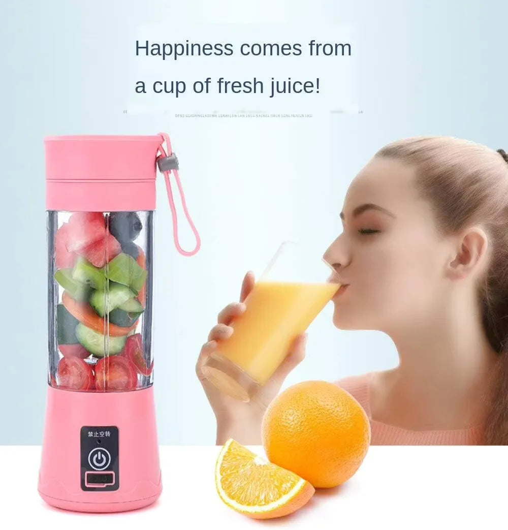 Automatic Mini Electric Juicer Cup USB Rechargeable Fruit Blender Portable Squeezer for Orange Lemon Fresh Juice Making
