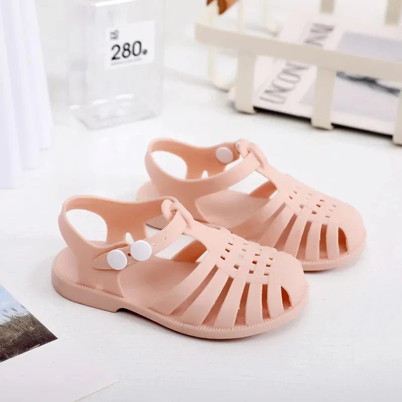 Children's Summer New Roman Sandals Outerwear Headband Buckle Outdoor Cool Shoes Beach Shoes Spring New Style Non-Brand