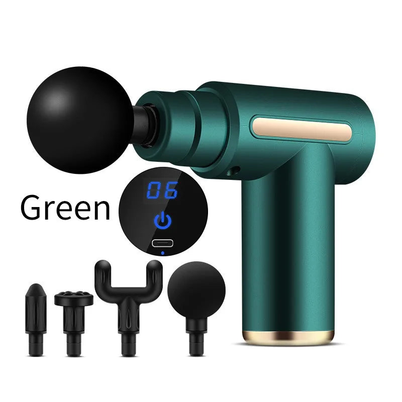 Massage Gun Mini Portable Deep Tissue Percussion Muscle Massager Rechargeable USB Electric Fascia Gun