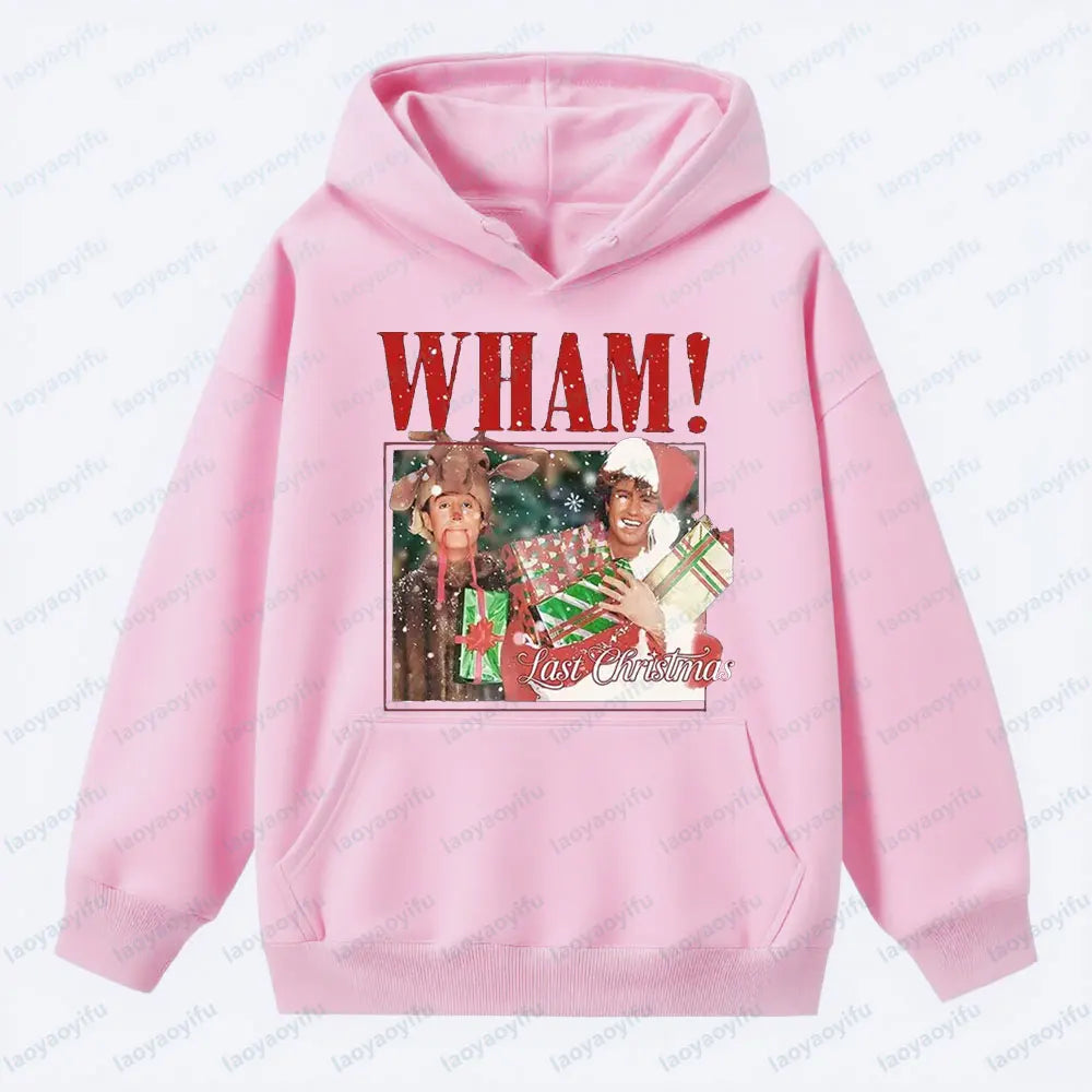 Wham Last Christmas Sweatshirt Funny George Michael Wham Last Christmas Unisex Hoodie Men Women Xmas Clothing Vintage Streetwear