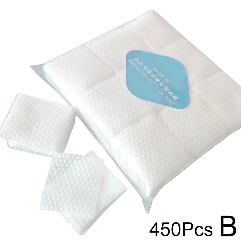 450/600 Disposable Makeup Cotton Wipes Soft Remover Pads Facial Cleansing Paper Wipe Cosmetic Pads