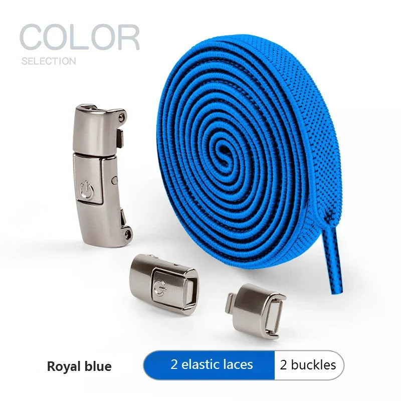 New Press Lock Shoelaces Without ties Gradient Flats Elastic Laces Sneakers Kids Adult No Tie Shoe laces for Shoes Accessories