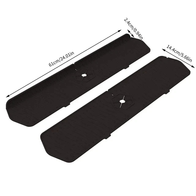 24.01/29.92 Inch Kitchen Long Silicone Sink Faucet Mat Splash Guard for Absorbent Sink Countertop Protectors Mat Kitchen Gadgets
