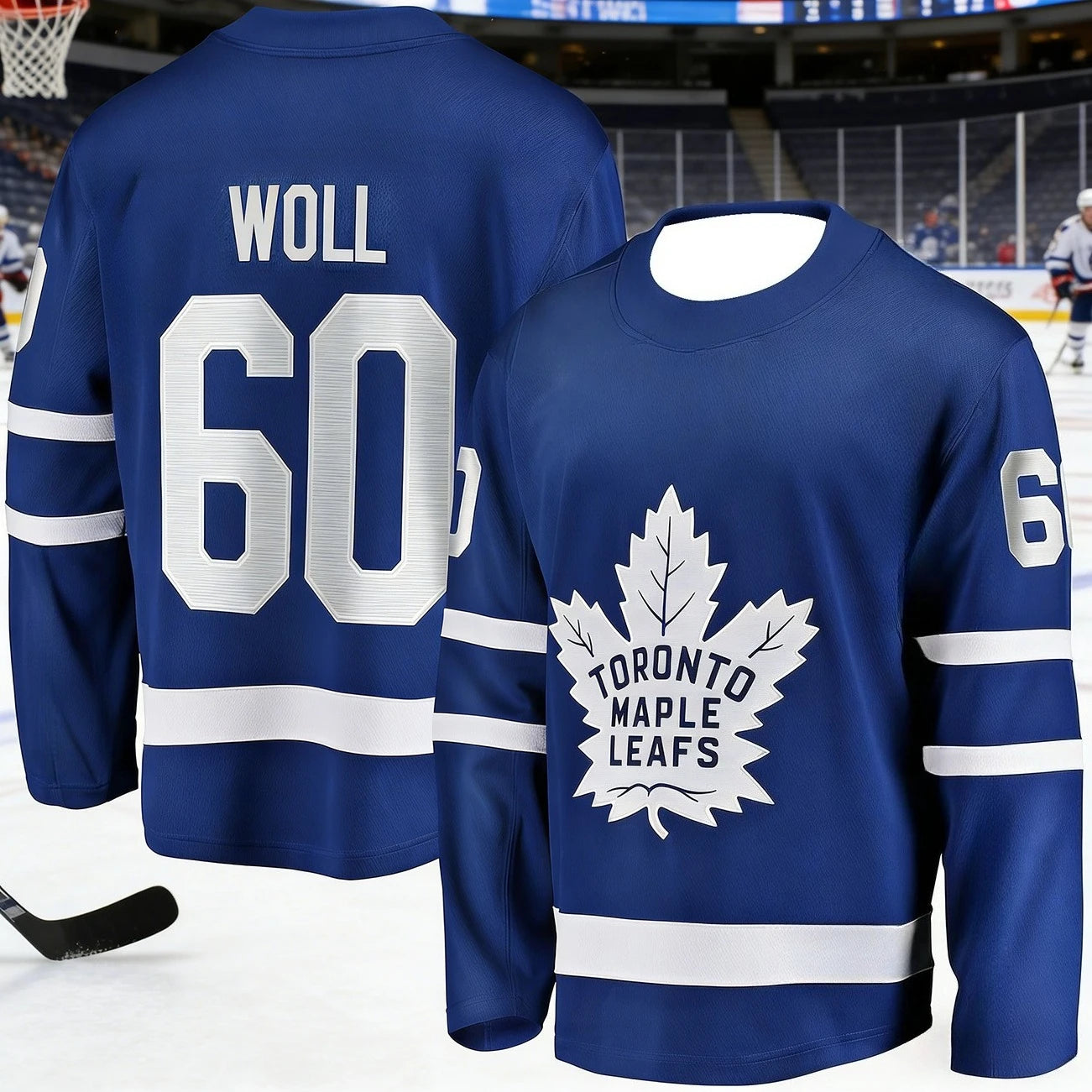 2026 Men's New Toronto Ice Hockey Training Jersey with 3D Print, Breathable, Moisture-Wicking Long-Sleeved T-Shirt Kids