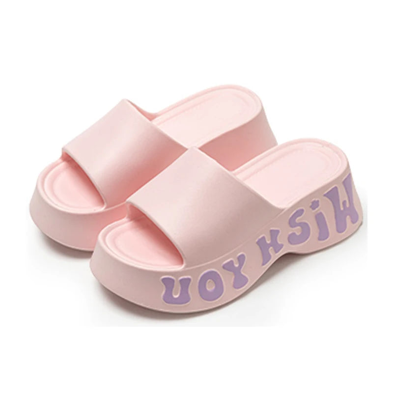 2025 New Trend Conciser Summer Ladies' Shoes Outdoors Cosy Slides Soft Sole Pantshoes Home Sandals For Women Slippers Flip Flops