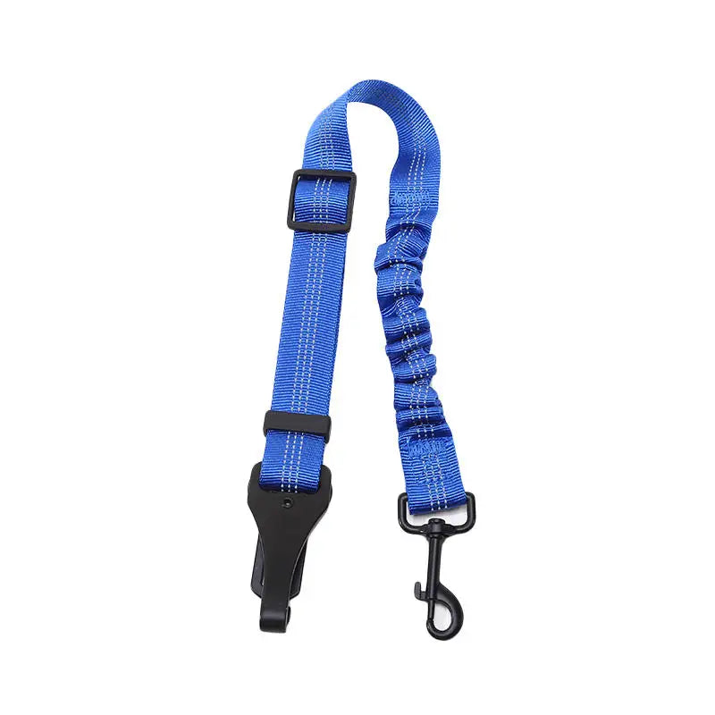 Universal Pet Safety Tether Leash For Car Travel Reflective Elastic 2-in-1 Adjustable Dog Car Seat Belt Harness