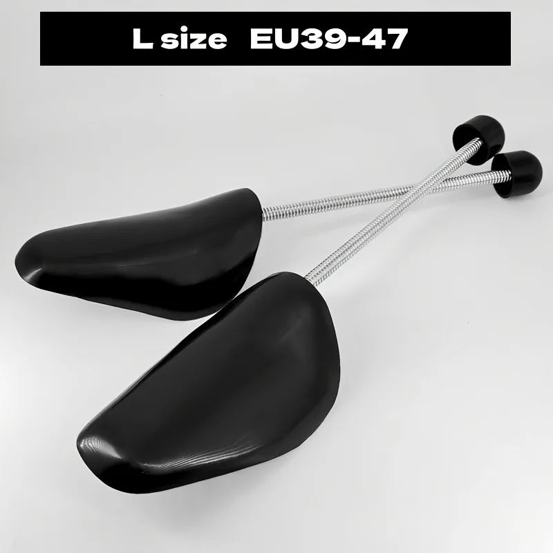 1 Pair Adjustable Plastic Spring Shoe Tree for Men & Women, Prevent Deformation, Wrinkles, and Maintain Shoe Shape, Black