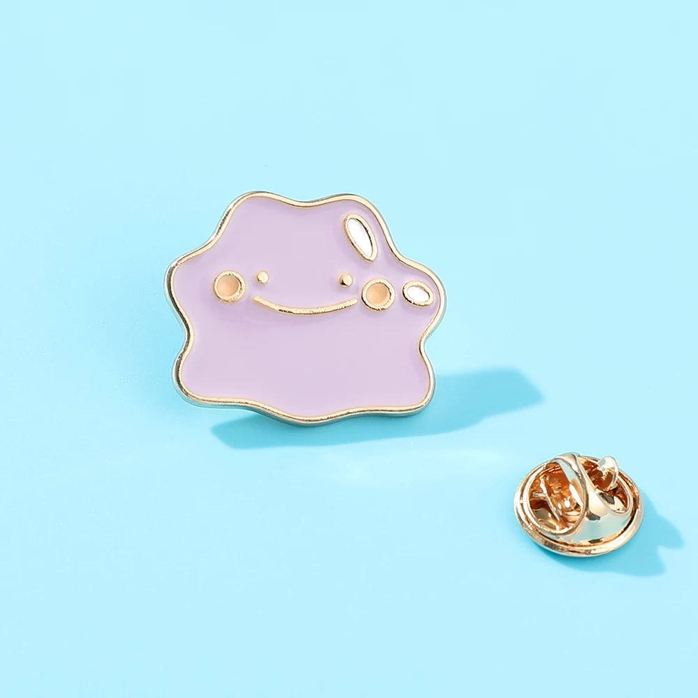 High Quality Metal Cartoon Smile Cloud Enamel Brooch Pin Bag Collar Lapel Badge Jewelry Cloud For Women Kids