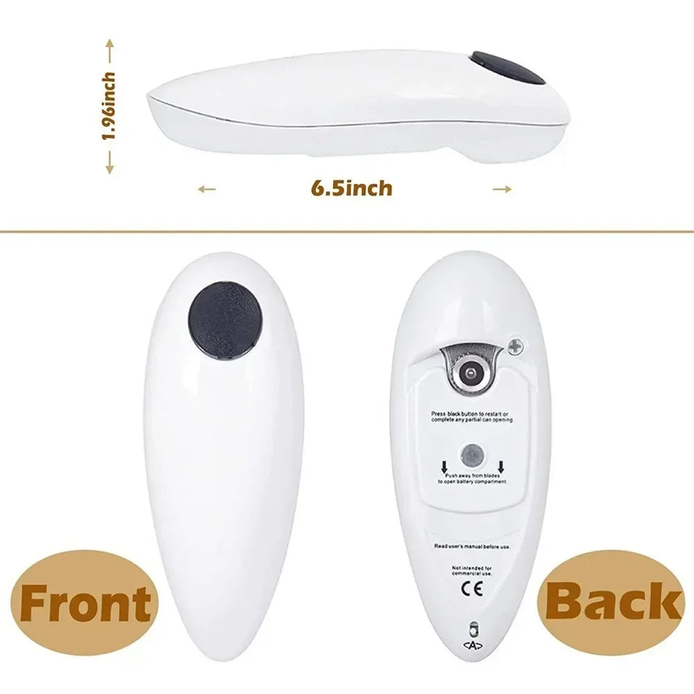 Electric Jar Opener Automatic Tin Can Open Machine Touch None Sharp Edges High Power Jar Tin Opener Kitchen Gadgets Can Openers