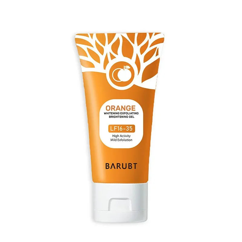 Orange Exfoliating Gel For Face Body Scrub Cleaning Gel Moisturizing Facial Exfoliator,Natural Orange Peeling Gel Skin Cleaning