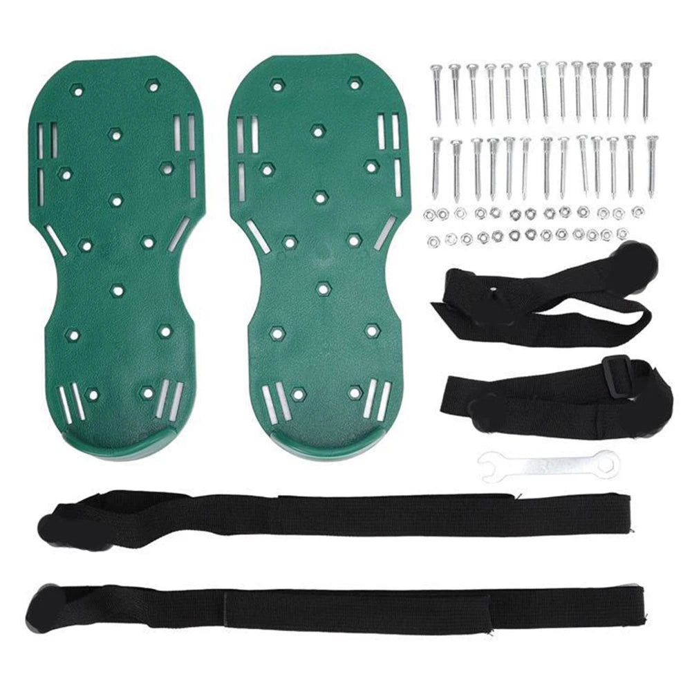 Lawn Aerator Shoes Aerator Spiked Sandals with Adjustable Strap Grass Spiked Shoes Anti-Slip for Yard Patio Garden