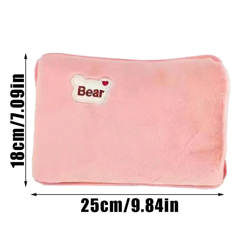 Hot Water Bottle Leak-Proof Rechargeable Hand Warmer Hot Water Bag with Soft Cover for Winter Cold Weather Period Cramps Muscles
