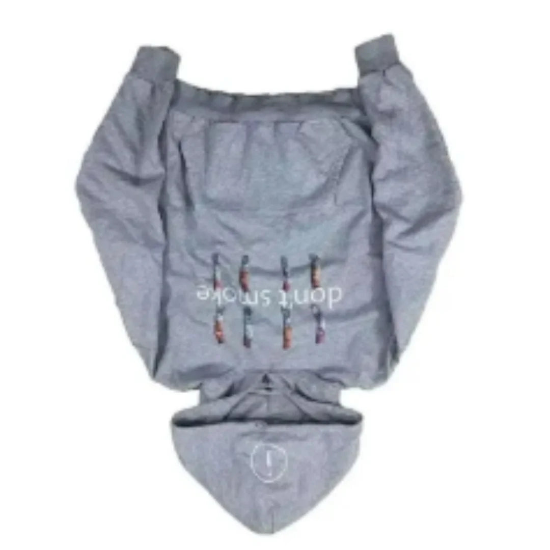 Y2K street Harajuku loose oversized zipper multi-pocket hoodie American fashion trend solid color oversized hoodie for women