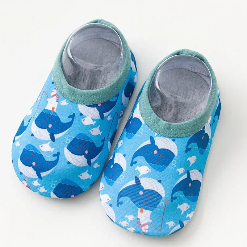Children Swimming Surf Sports Sneakers Four Season Anti-slip Aqua Swim Floor Socks Baby Kids Cartoon Pool Beach Water Shoes