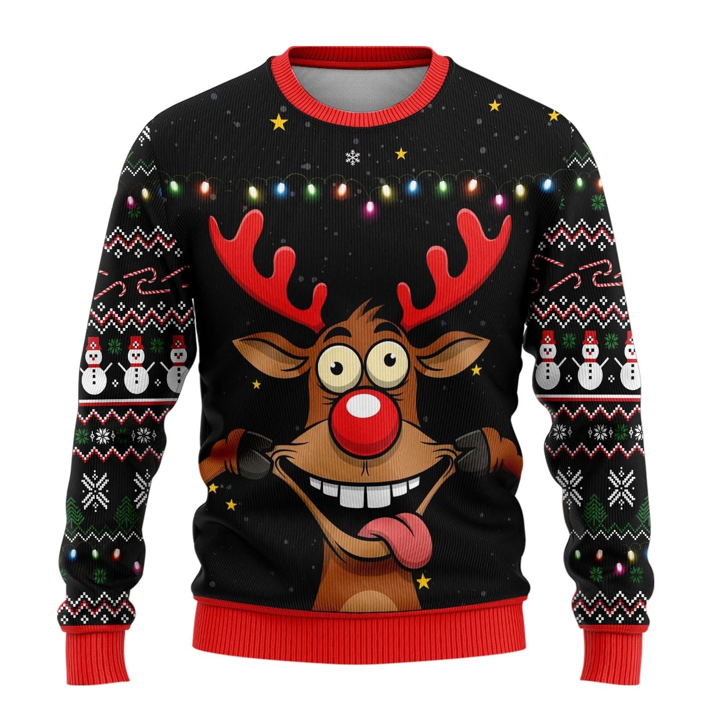 2025 Women Men Beer Ugly Christmas Sweater 3D Funny Printed Long Sleeve O-neck Christmas Sweaters Tops Pullover Xmas Sweatshirt