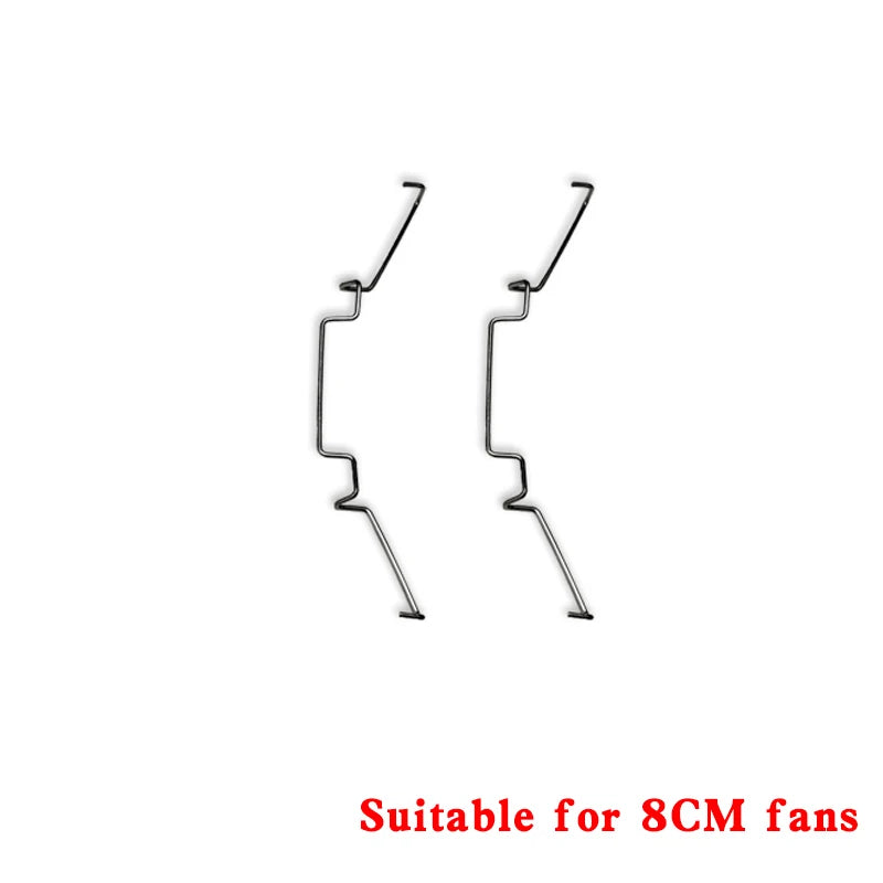 2PCS/lot 80/90/120MM Cooler Fan Buckle Computer CPU Cooling Fan Clips 304 Stainless Steel Wire Fastener Buckle Bracket