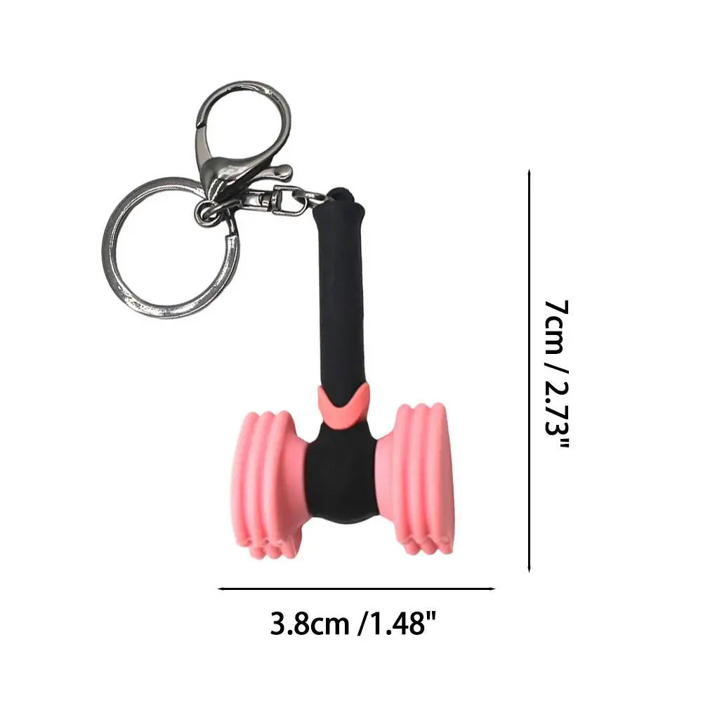 Bp Fan Support Stick Keychain Kpop Popular Girl Group Love Hammer Keychain Girl Group Star Concert Black Fan Key Chains