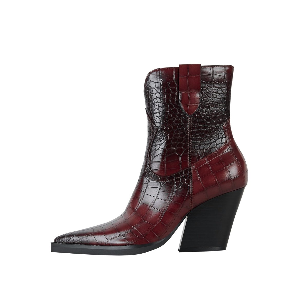Rich Tone Leather Country Ankle Boots