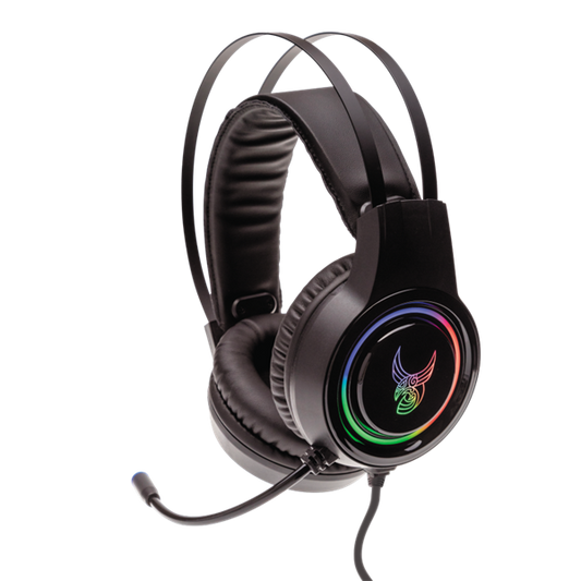 Căști de gaming L33T Gaming GJALLARHORN 50 mm RGB, negru (160395)