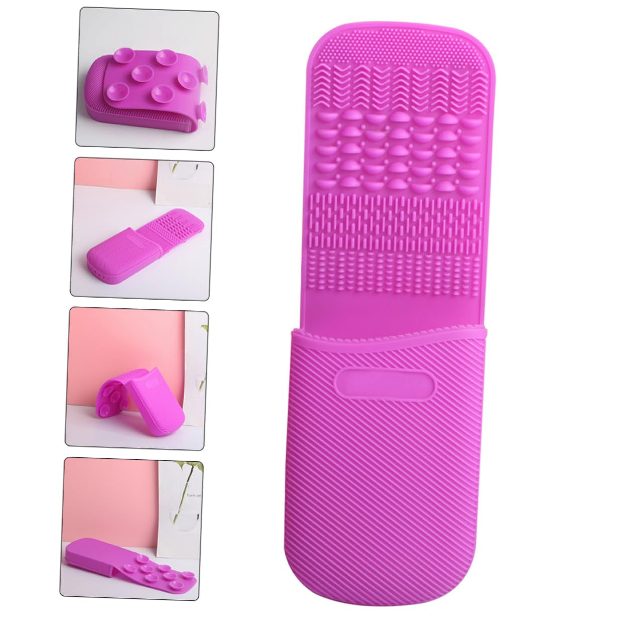 Silicone Makeup Brush Cleaning Pad Cosmetics Brush Cleaner Mat for Effortless Daily Cleaning and Travel Compact Design Silicone Material