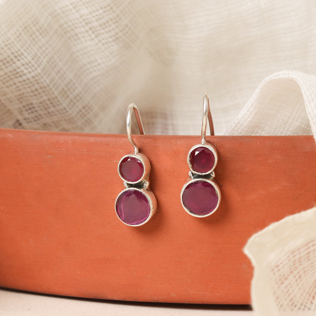 Cute Ruby Earrings