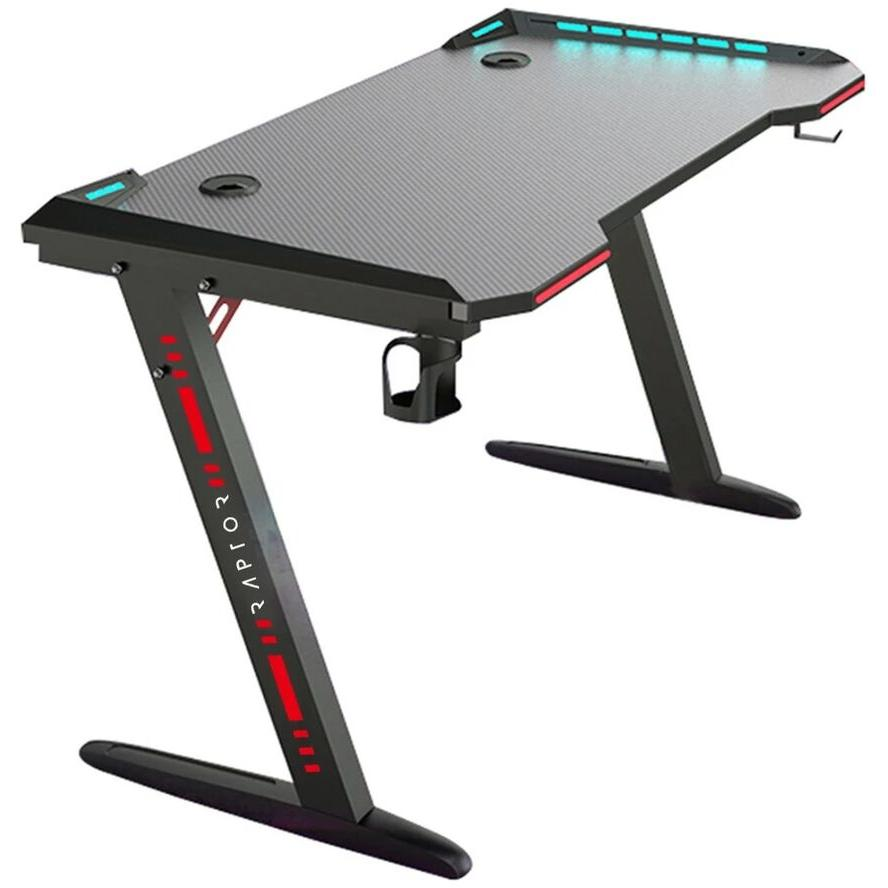 Raptor Gaming GT100 Gamer asztal - Fekete