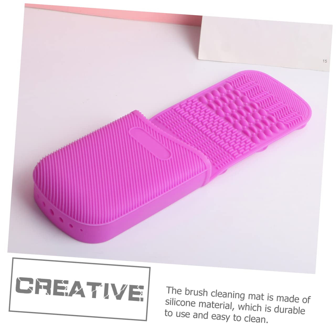Silicone Makeup Brush Cleaning Pad Cosmetics Brush Cleaner Mat for Effortless Daily Cleaning and Travel Compact Design Silicone Material