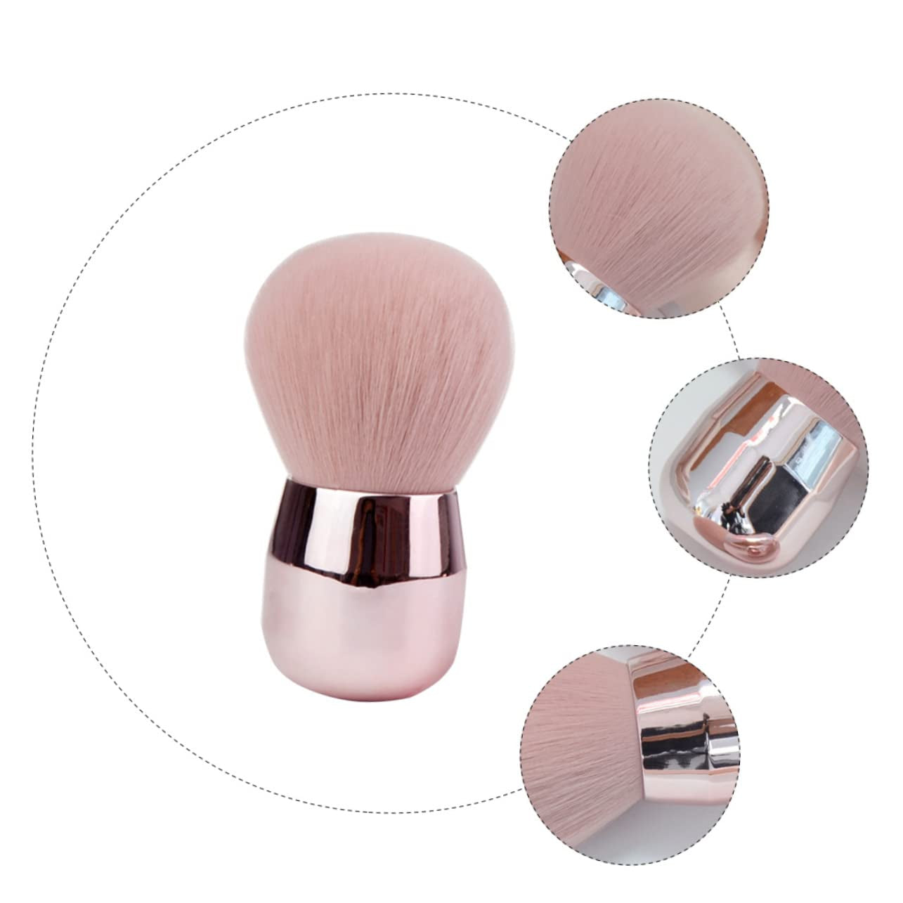 Essential Makeup Brush Tool Blusher Foundation Loose Powder Face Brush Smooth Handle Style
