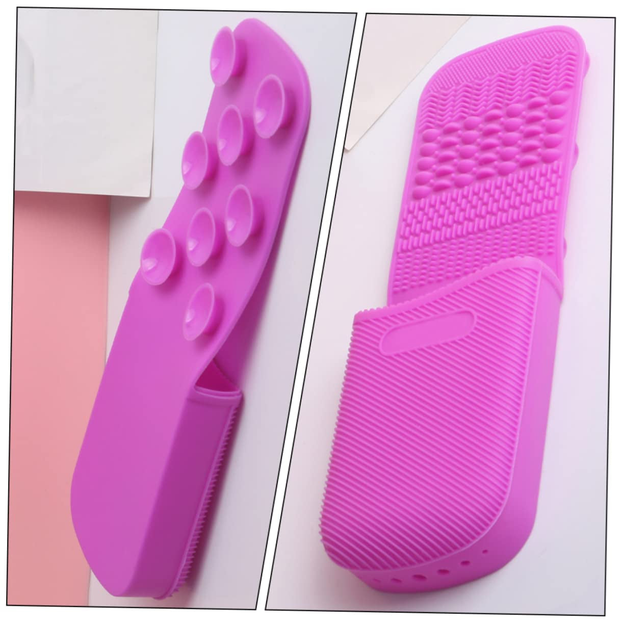 Silicone Makeup Brush Cleaning Pad Cosmetics Brush Cleaner Mat for Effortless Daily Cleaning and Travel Compact Design Silicone Material