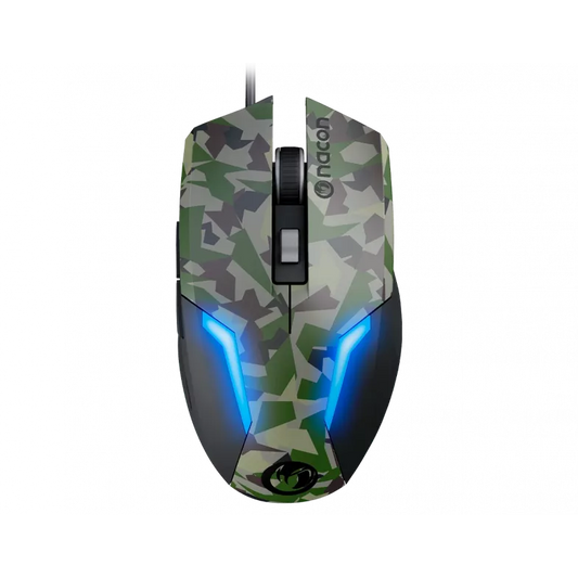 Mouse de gaming cu fir Nacon Gaming GM-105, 2400 DPI - Forest Camo (PCGM-105FOREST)