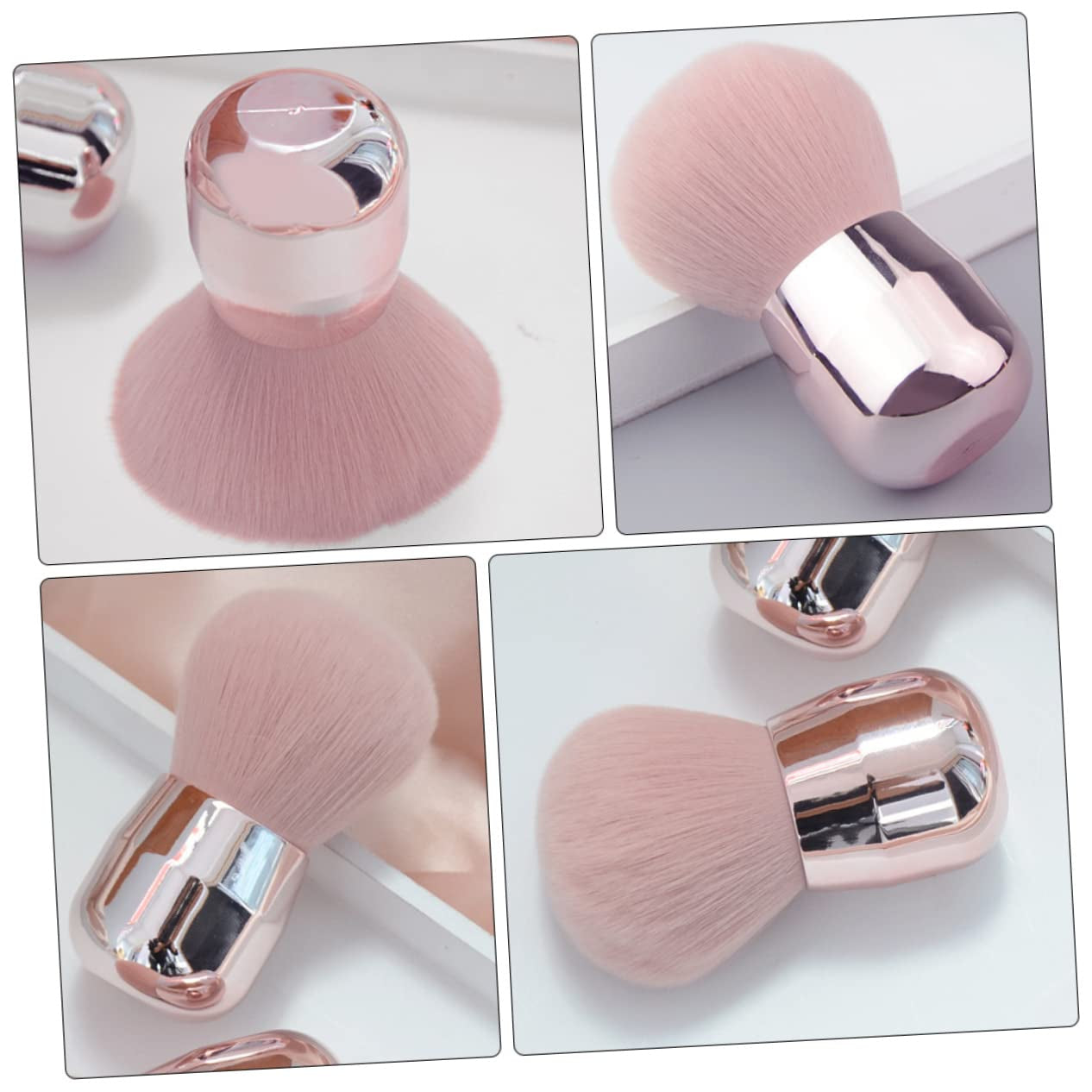 Essential Makeup Brush Tool Blusher Foundation Loose Powder Face Brush Smooth Handle Style