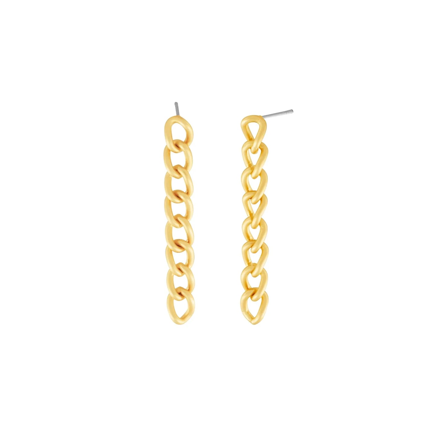 Tabitha Long Link Earring Gold Plating