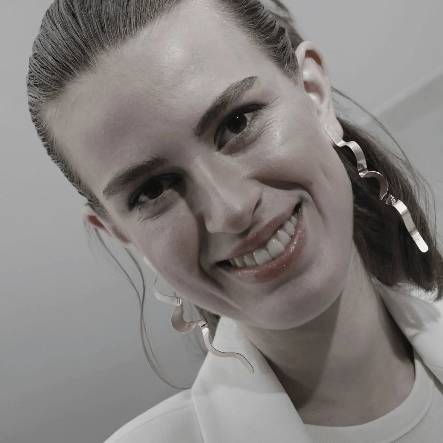 Tara Wave Statement Earring Gold Plating