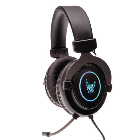 Căști de gaming L33T Gaming GJERMUNDBU RGB cu microfon, negru (160396)