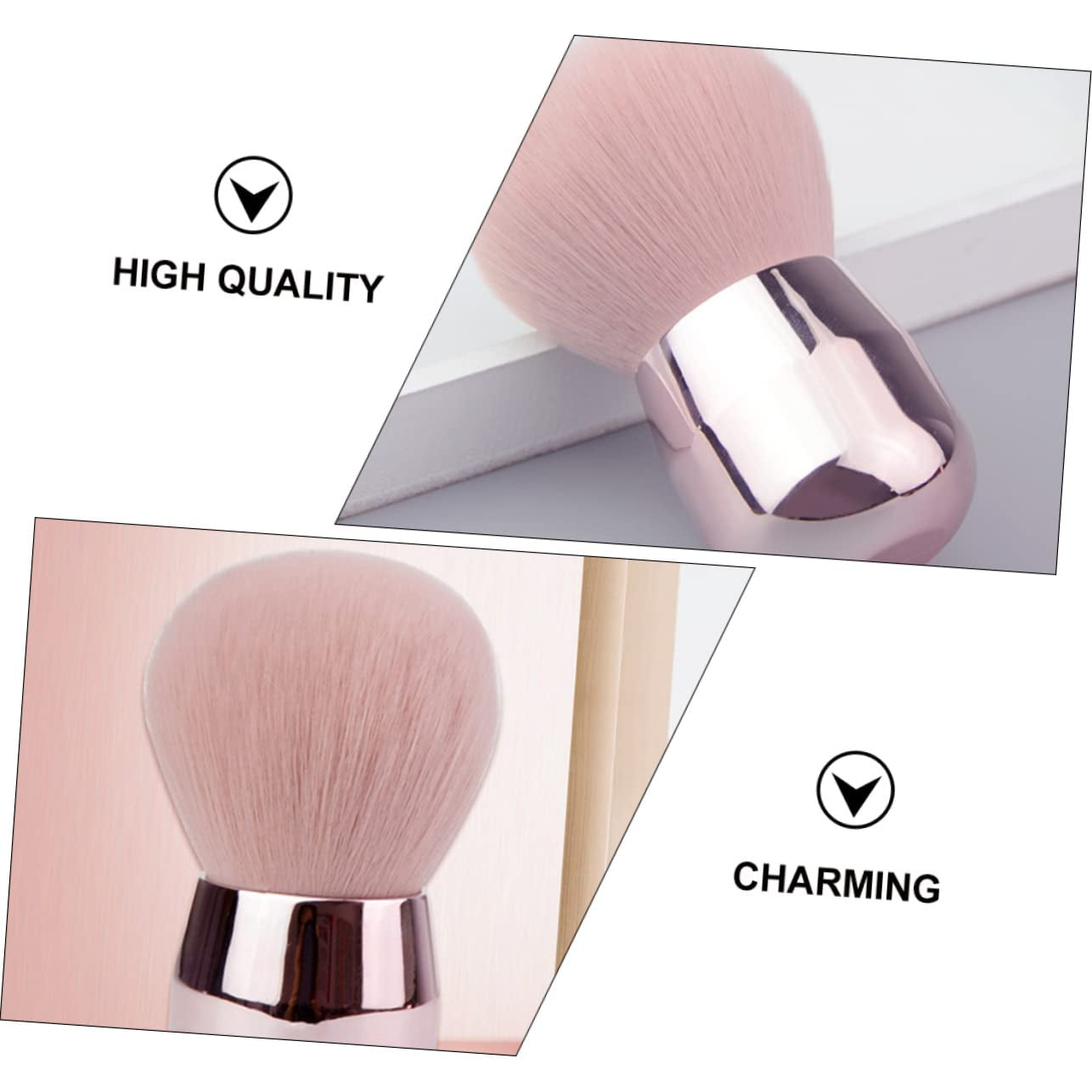 Essential Makeup Brush Tool Blusher Foundation Loose Powder Face Brush Smooth Handle Style
