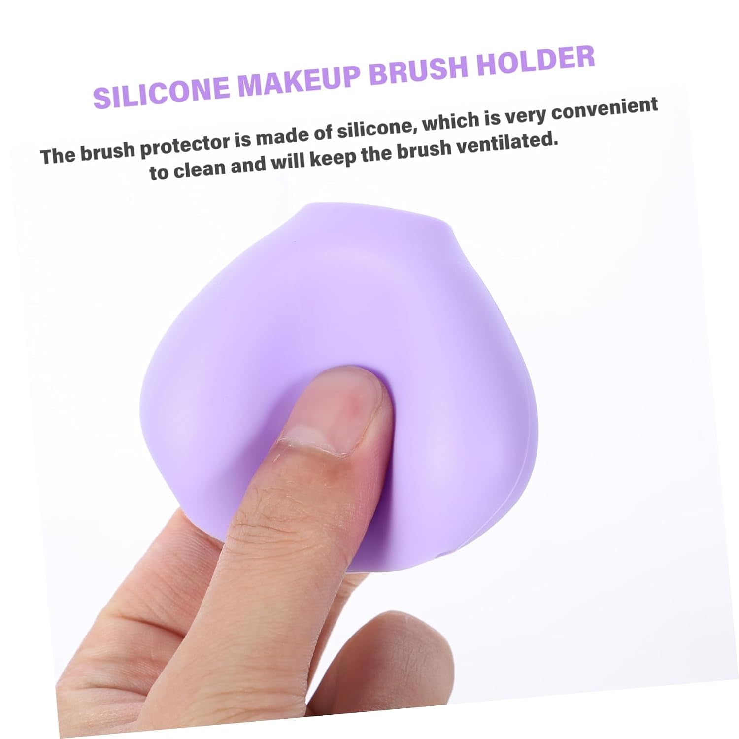 Silicone Makeup Brush Reusable Protector for Makeup Brush Storage Organizer Convenient Travel Holder and Reducing Wear Easy to Clean