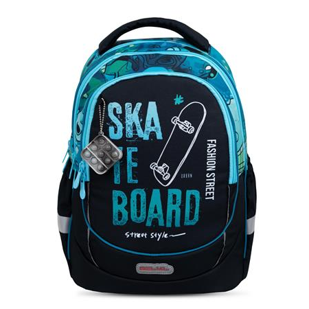Belmil Leisure Plus Skate Board iskolatáska - Mintás