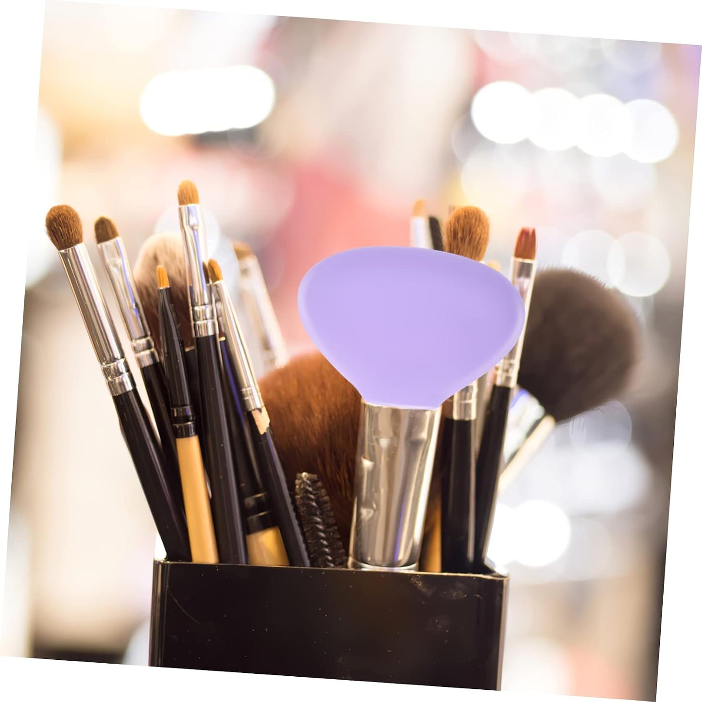 Silicone Makeup Brush Reusable Protector for Makeup Brush Storage Organizer Convenient Travel Holder and Reducing Wear Easy to Clean