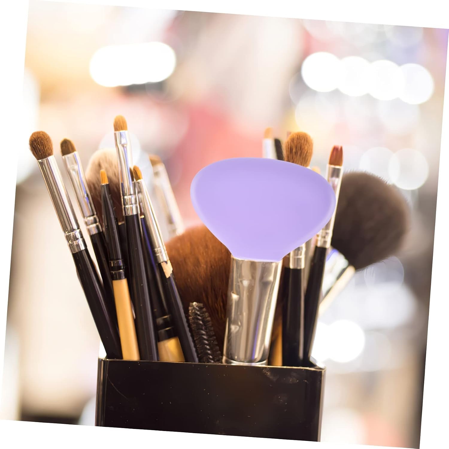 Silicone Makeup Brush Reusable Protector for Makeup Brush Storage Organizer Convenient Travel Holder and Reducing Wear Easy to Clean