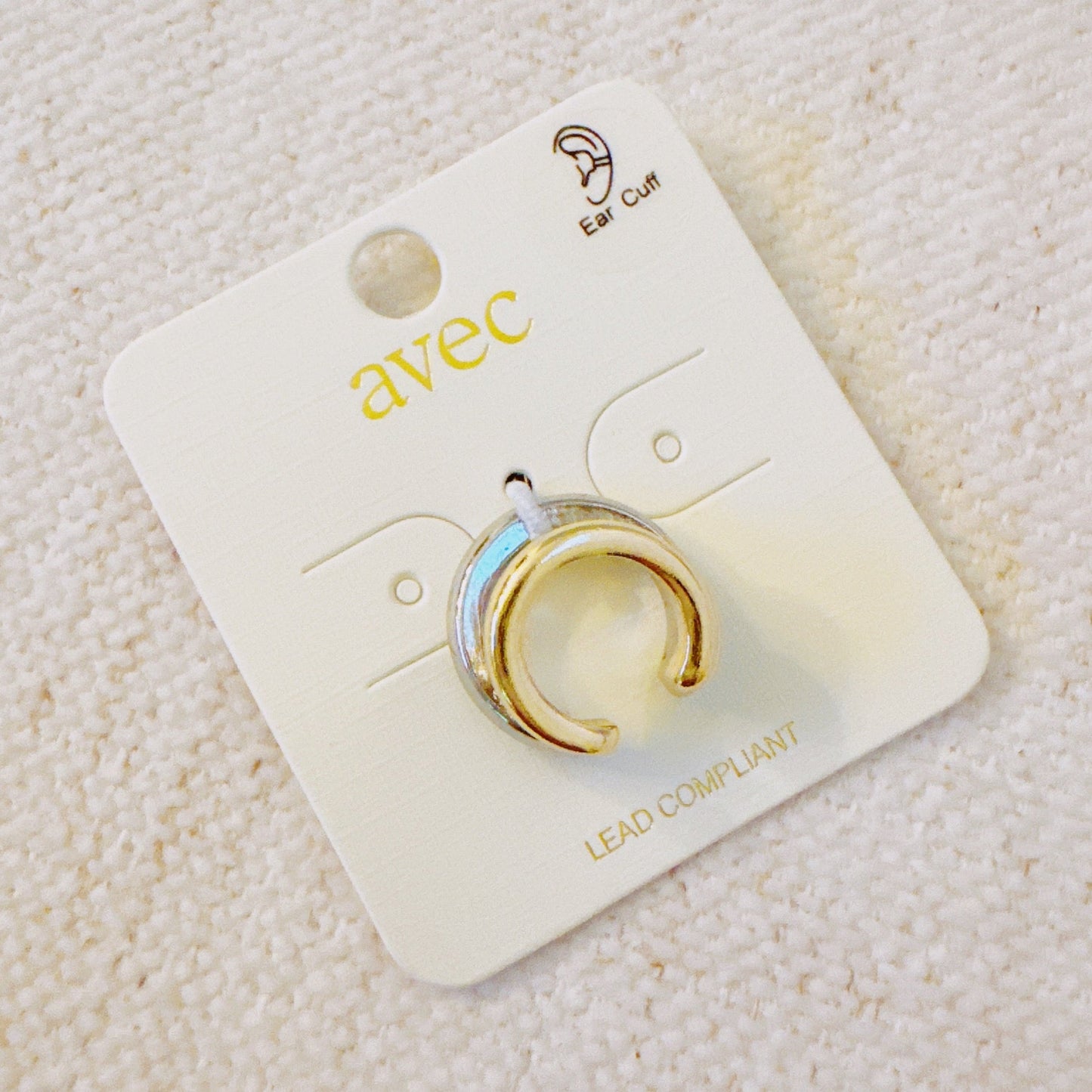 Dual Tone Ear Cuff – Sleek Gold and Silver No-Piercing Earring-2