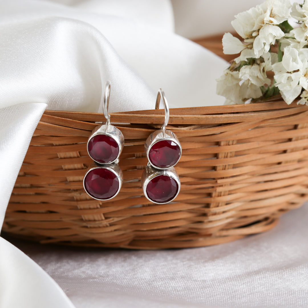 Cute Ruby Earrings