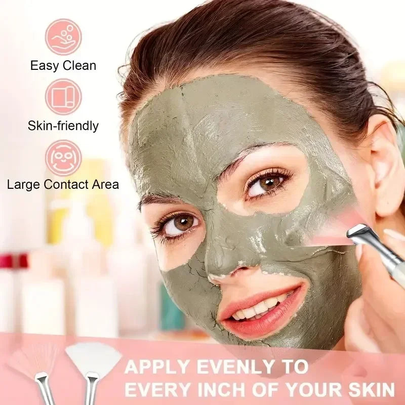 Facial Brushes Set for Face Masks and Makeup