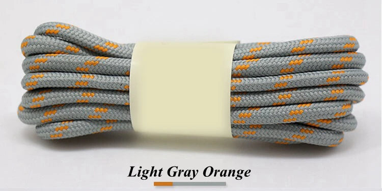 1Pair outdoor sport round shoelaces for boots hiking slip rope shoe laces sneakers shoelace strings100/120/140/160CM 19 Colors