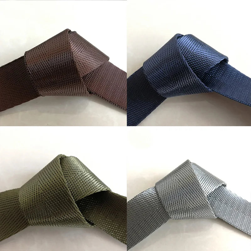 2 Yards 38mm High Quality Blue Yellow Red Strap Nylon Webbing Herringbone Pattern Knapsack Strapping Sewing Bag Belt Accessories